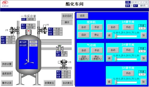 制藥廠酯化車間溫度自控系統(tǒng)案例